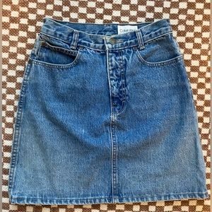Calvin Klein denim mini skirt